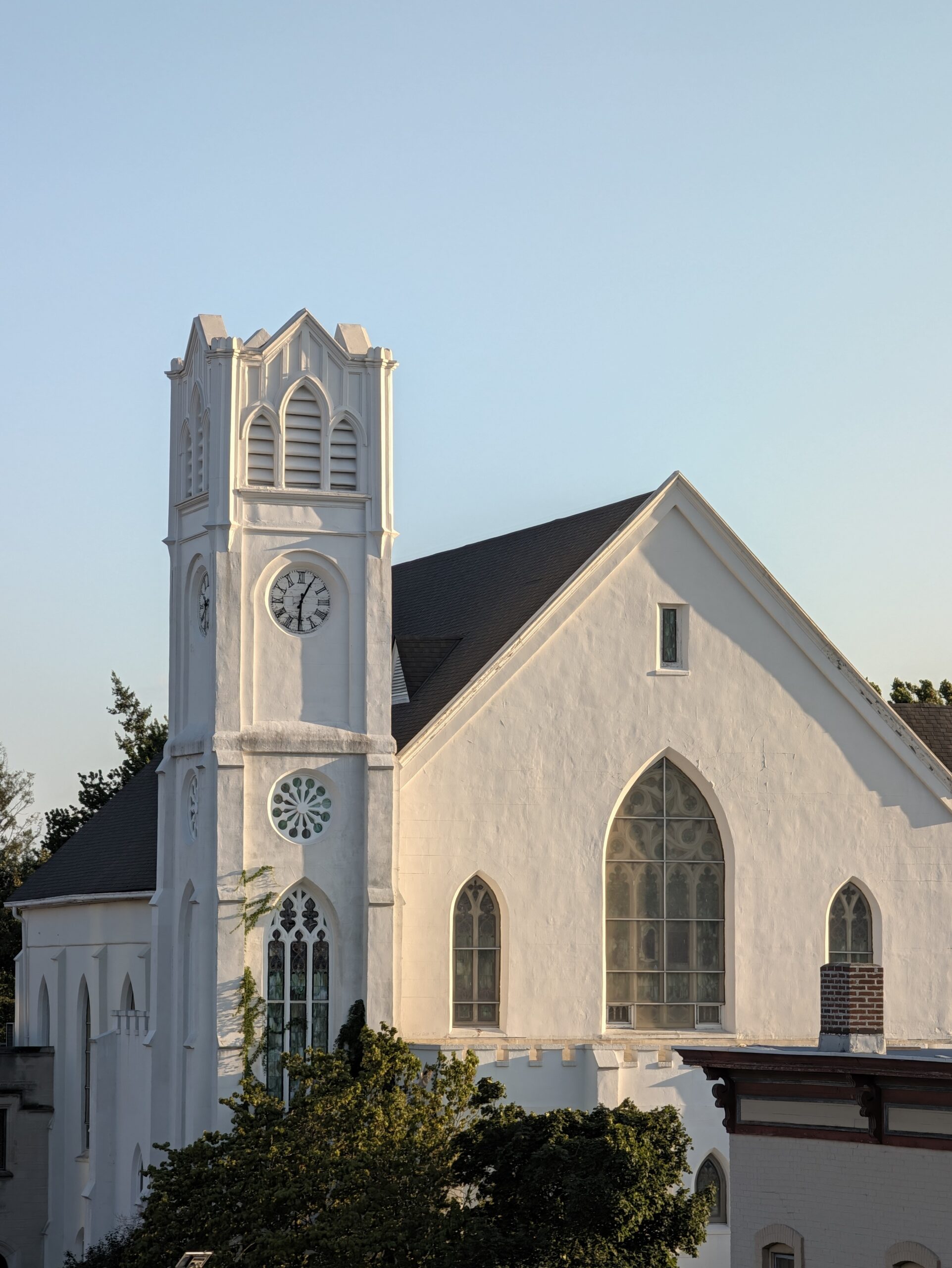Photo of a church, taken with the Pixel 11 Pro.