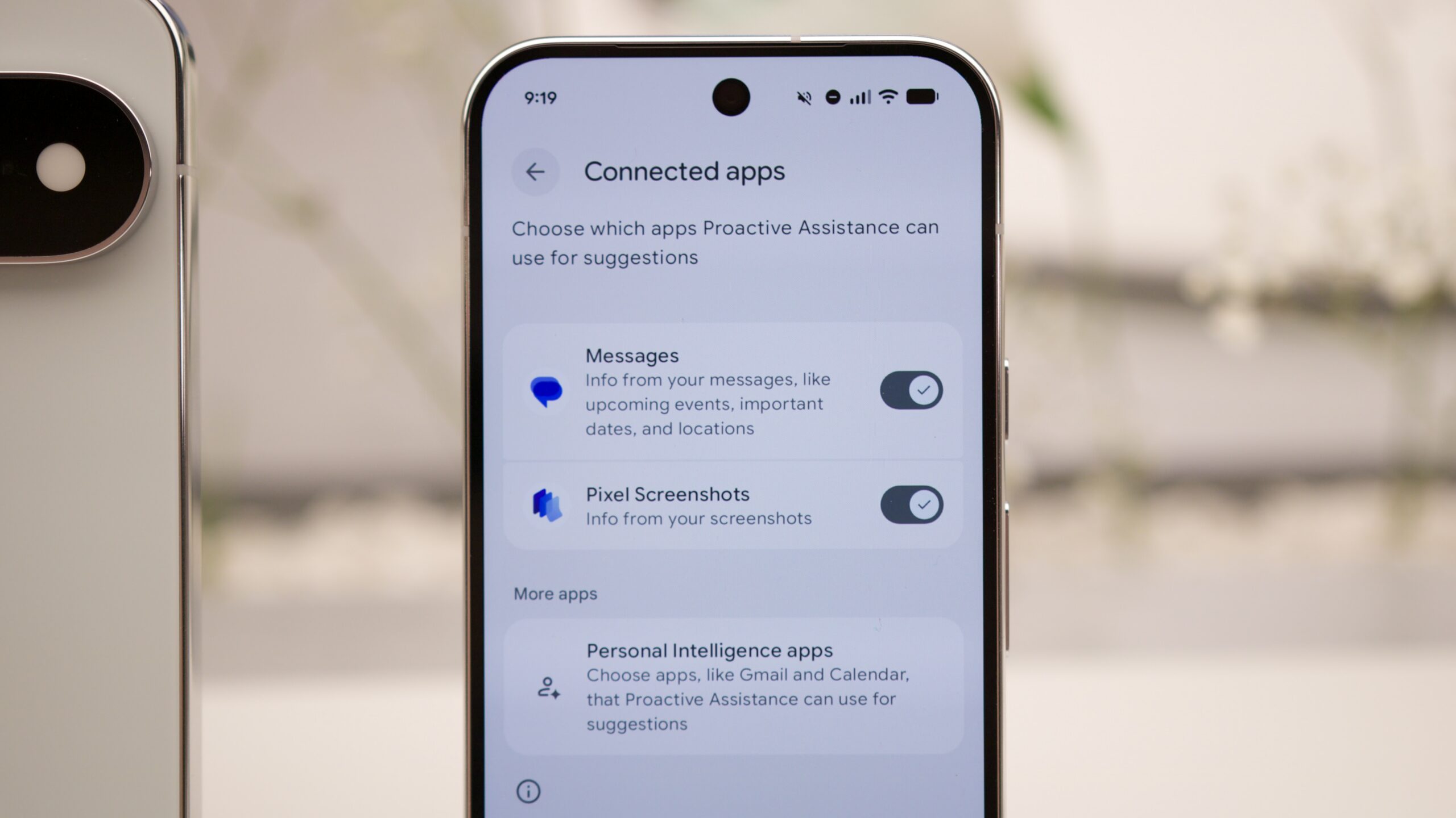 google pixel 11 series hands on proactive assistance 5 Proactive Assistance page on the Google Pixel 11.