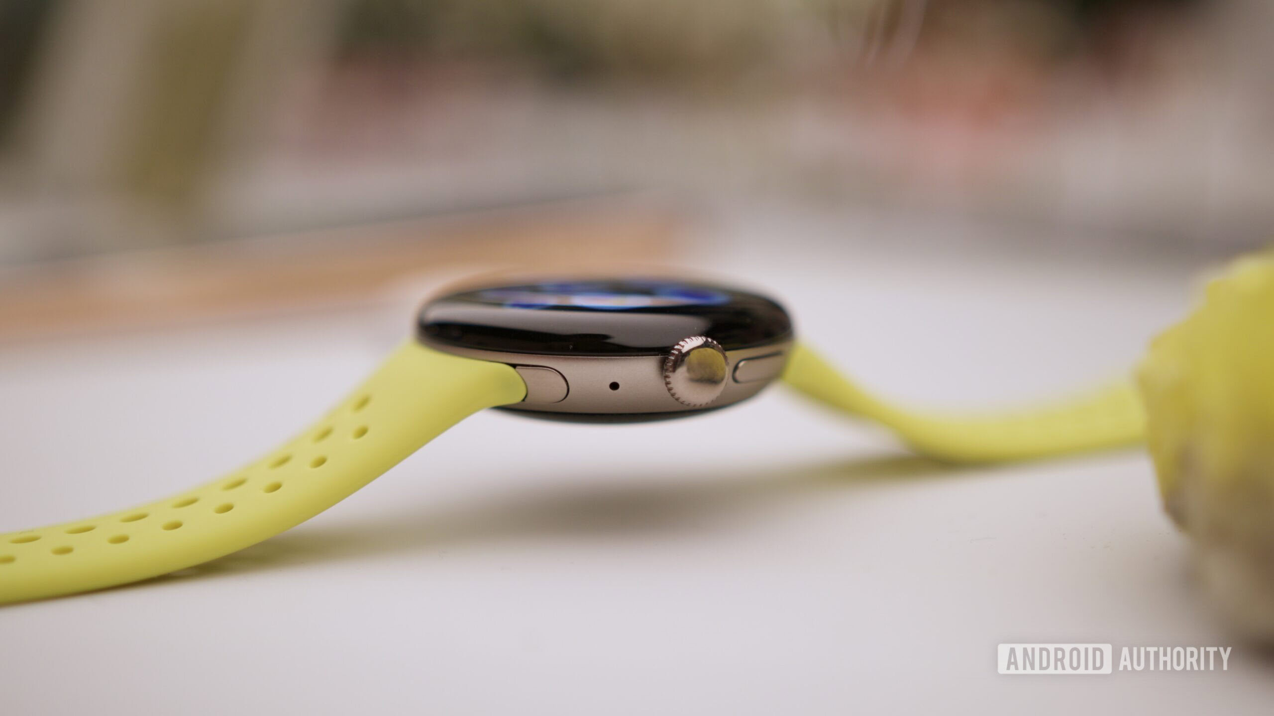 google pixel watch 5 hands on 1 Side view of the Google Pixel Watch 5.