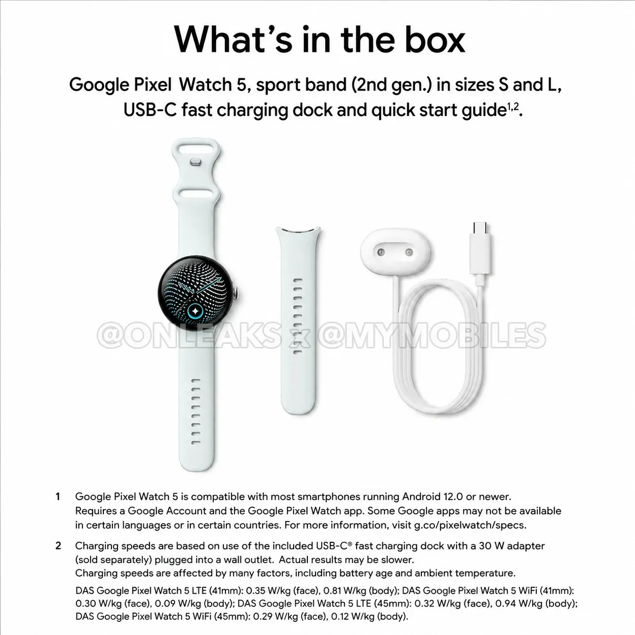 mymobiles onleaks pixel watch 5 5