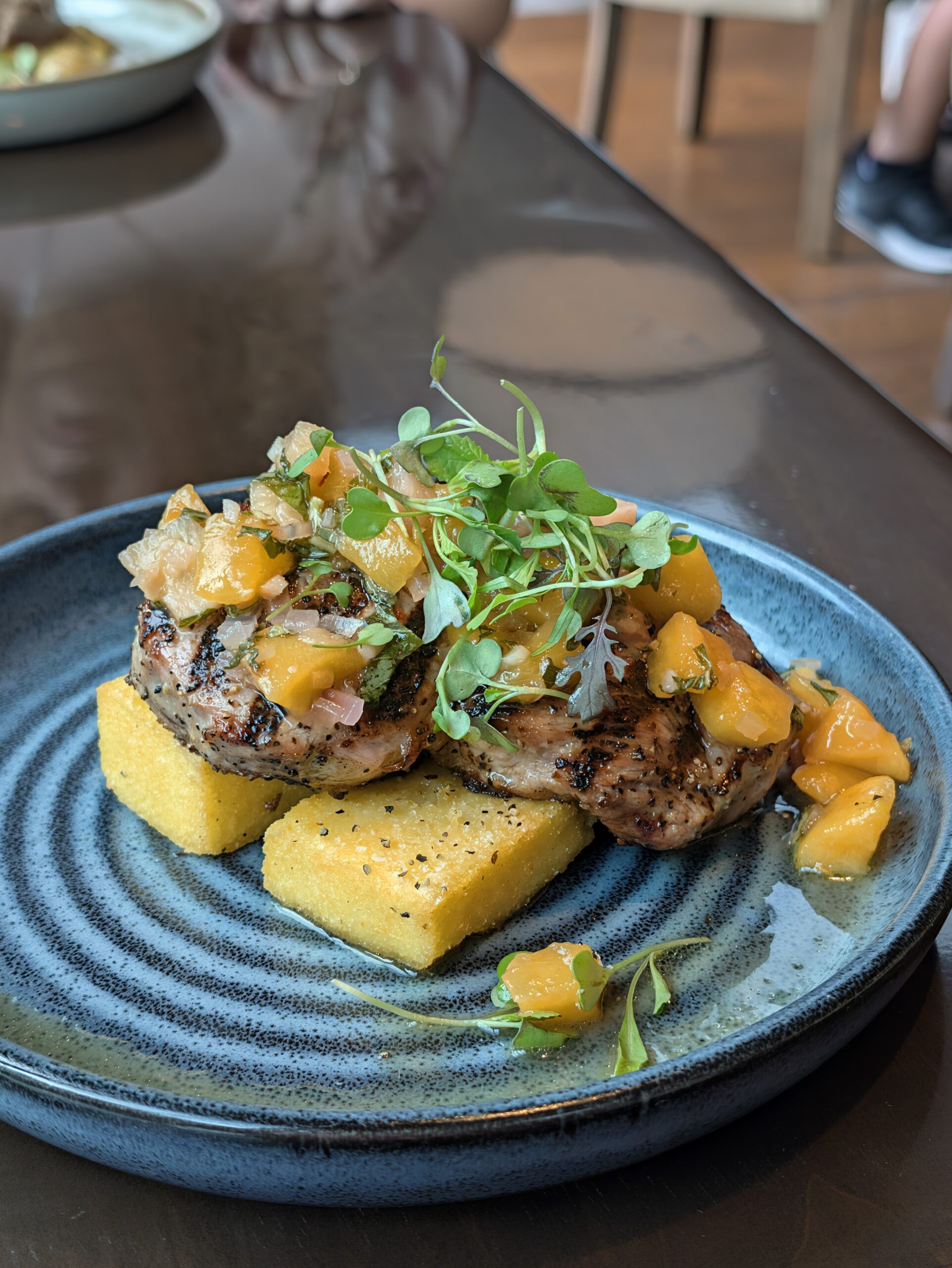 Photo of a pork ribeye, taken with the Pixel 11 Pro.