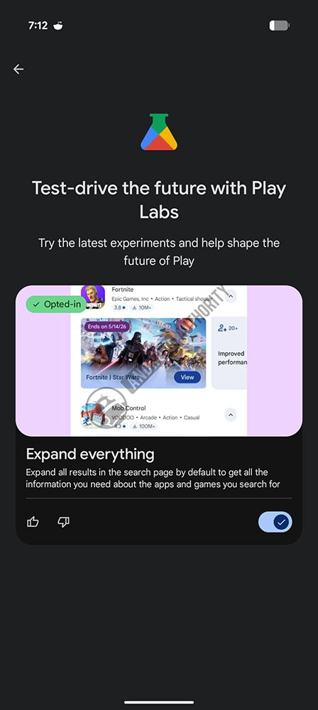 play store play labs experimental feature expand everything image watermarked play store play labs experimental feature expand everything image watermarked
