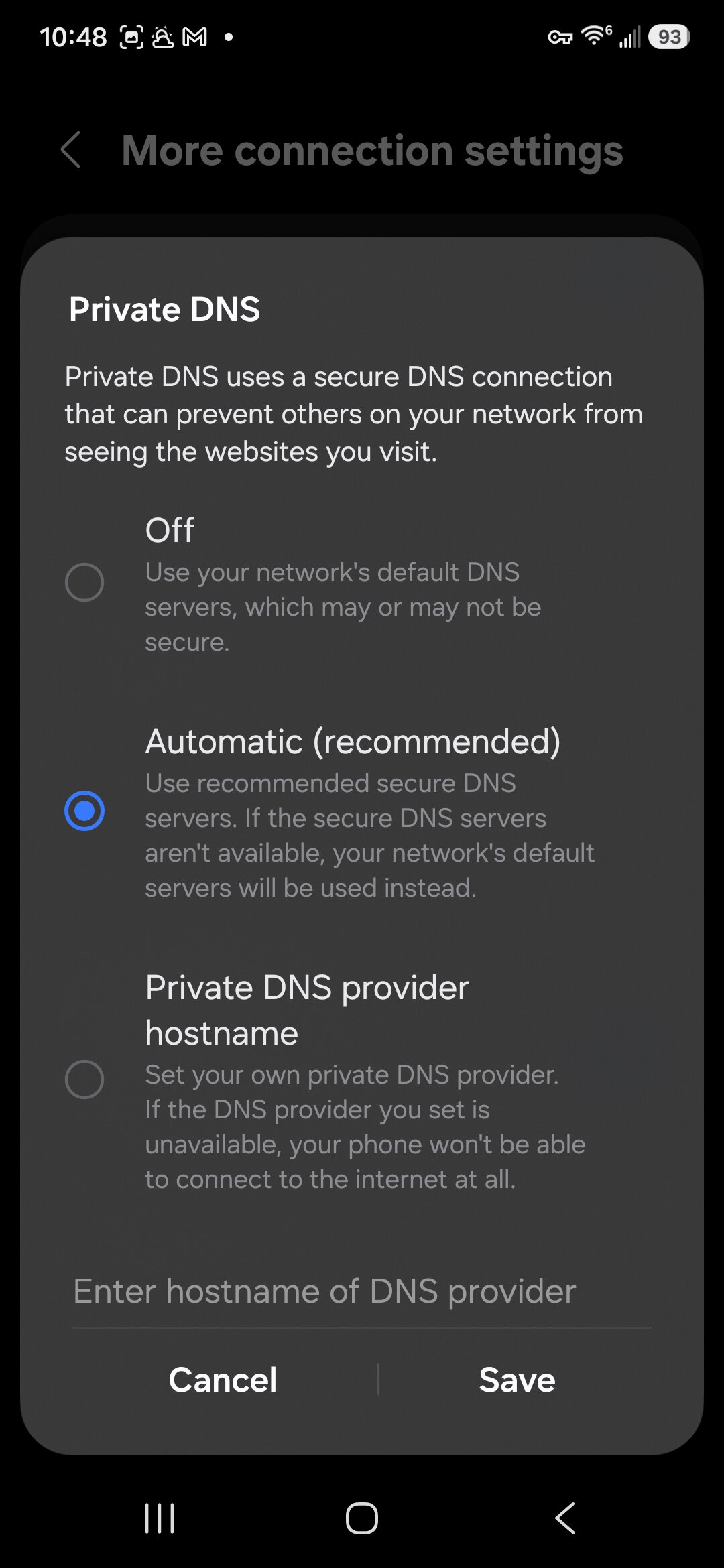 private dns 1