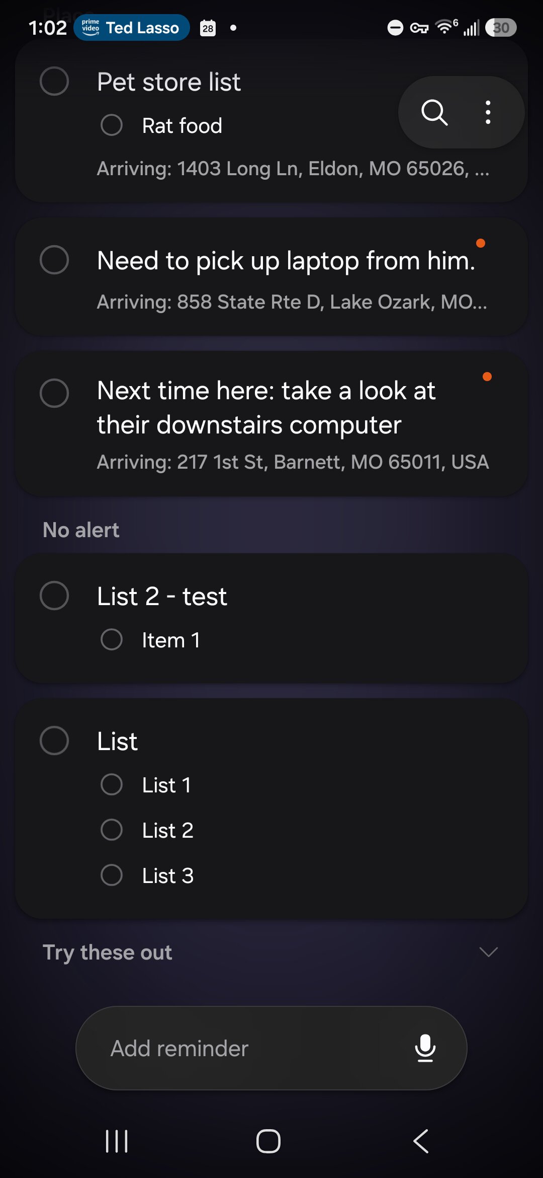 reminder lists 3