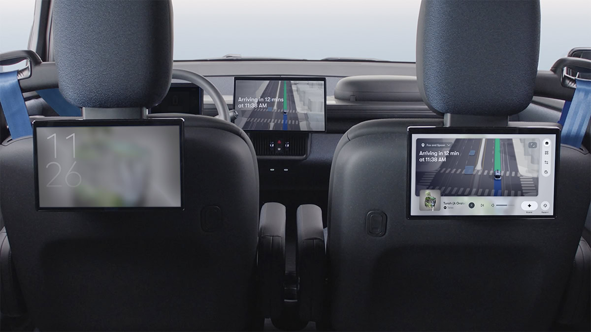 waymo ojai vehicles new triple screen UI