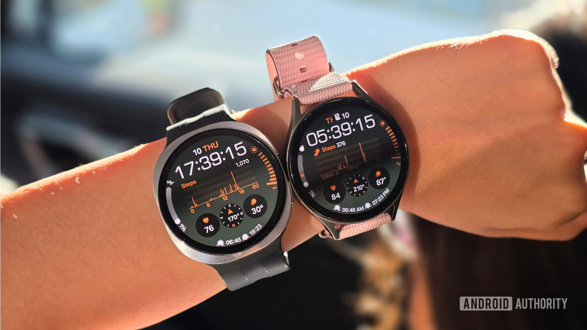 Samsung Galaxy Watch 9 next to a Watch 7
