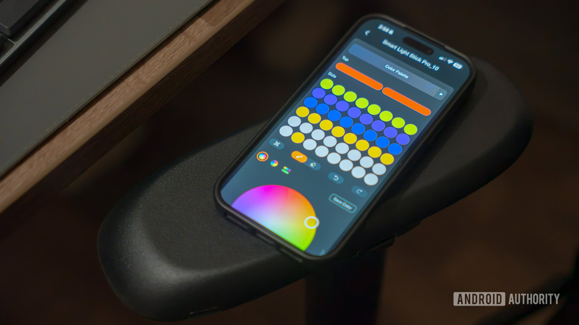 Aidot app showing zone controls for Linkind Smart Light Stick Pro Aidot app showing zone controls for Linkind Smart Light Stick Pro
