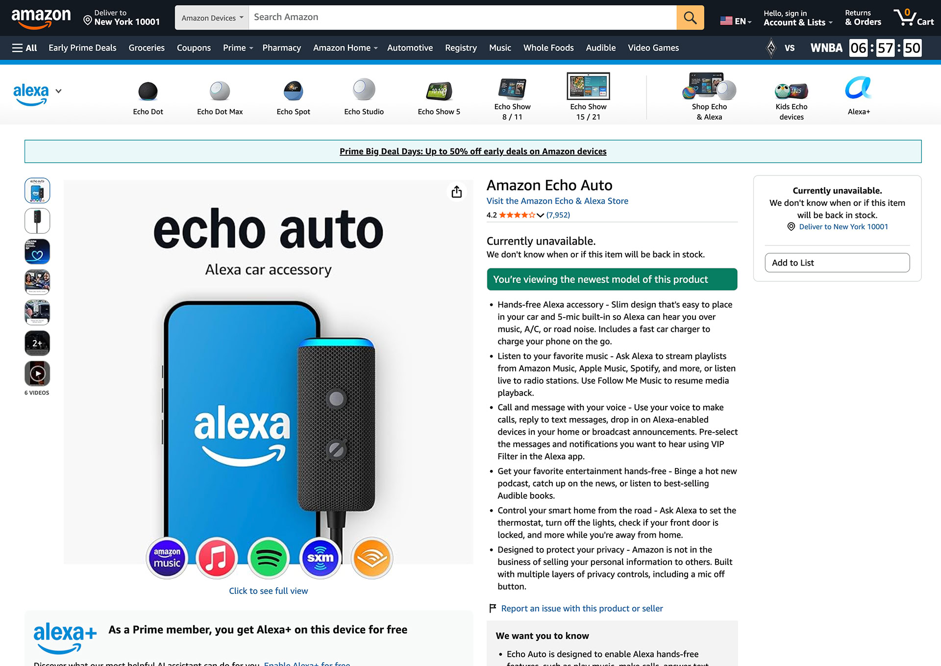 Amazon Echo Auto no longer available for purchase Amazon Echo Auto no longer available for purchase