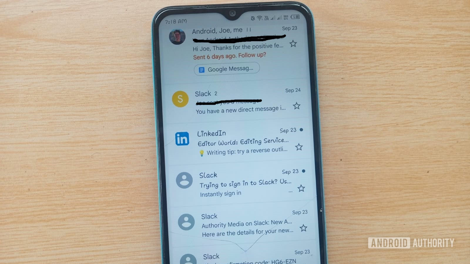 An example of an AI Gmail nudge An example of an AI Gmail nudge