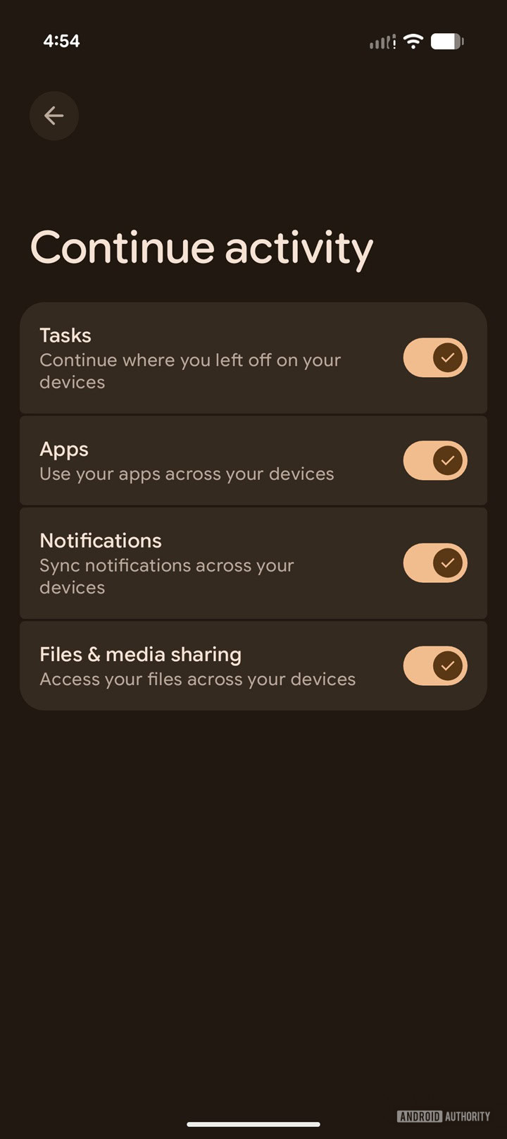 Android-17-continue-activity-settings
