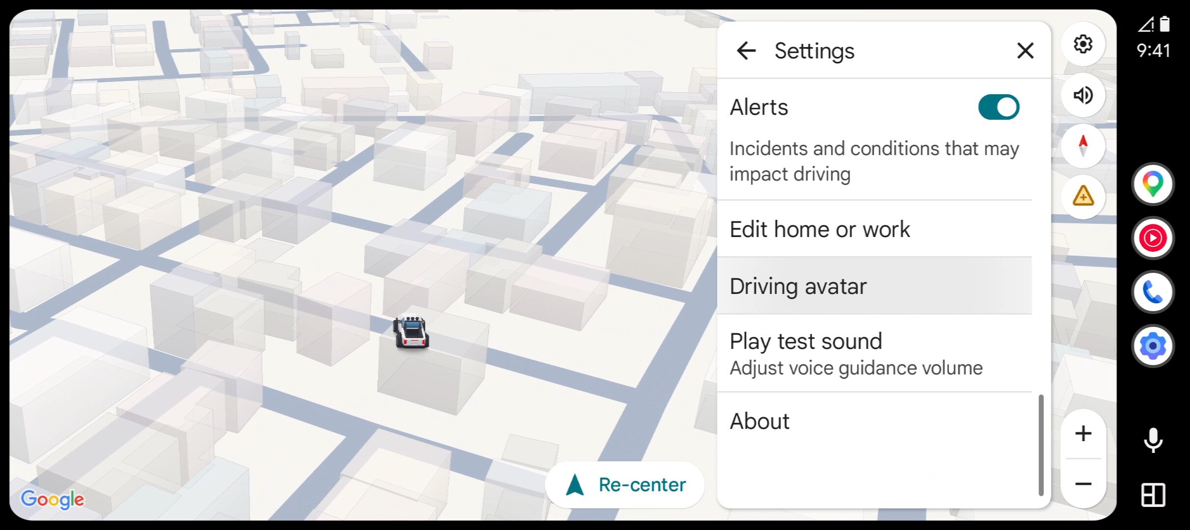 Android Auto Driving Avatar 1