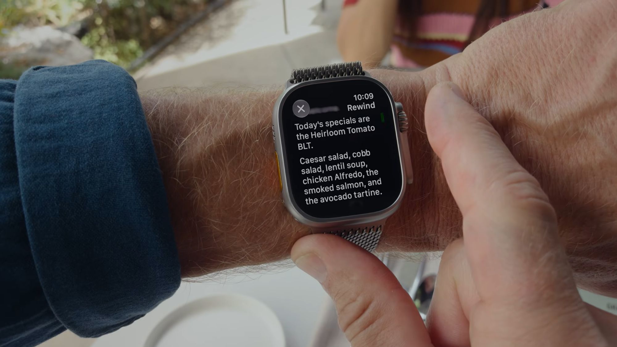 Apple Watch Live Rewind feature