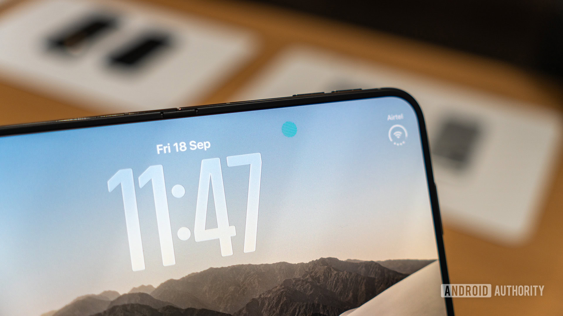 Apple iPhone Duo Hands On Visible under display camera at angle