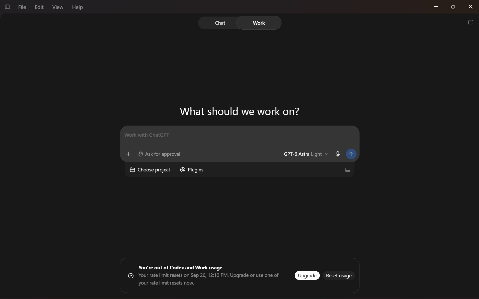 ChatGPT for desktop with separate Chat and Work spaces ChatGPT-for-desktop-with-separate-Chat-and-Work-spaces