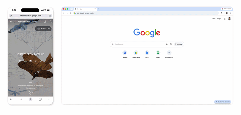 Chrome cross device handoff Chrome cross device handoff