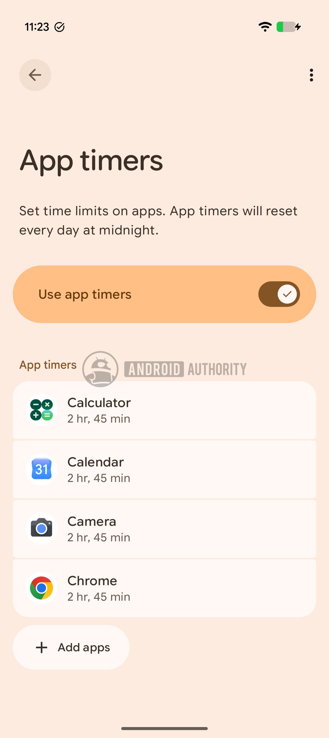 Digital wellbeing app timers new 4