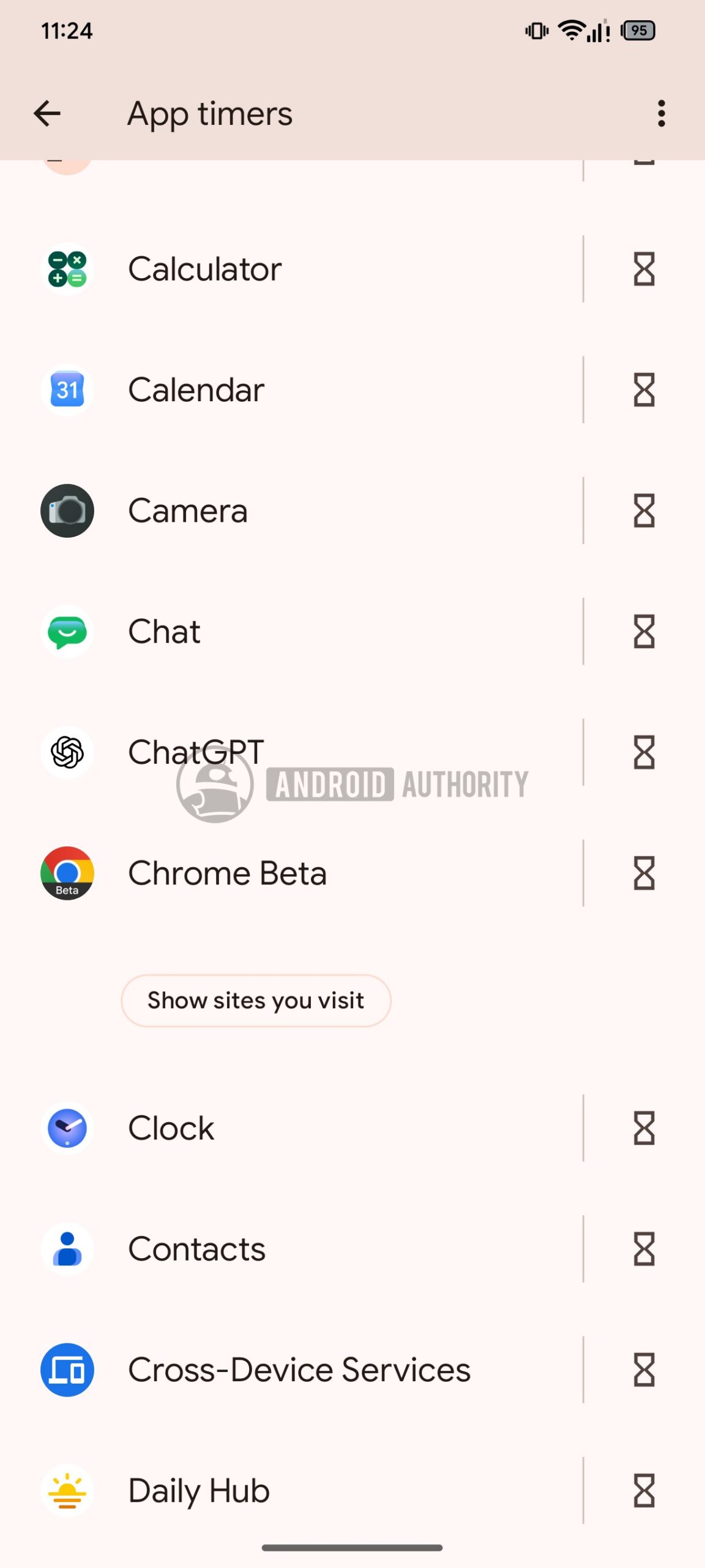 Digital wellbeing app timers old 1