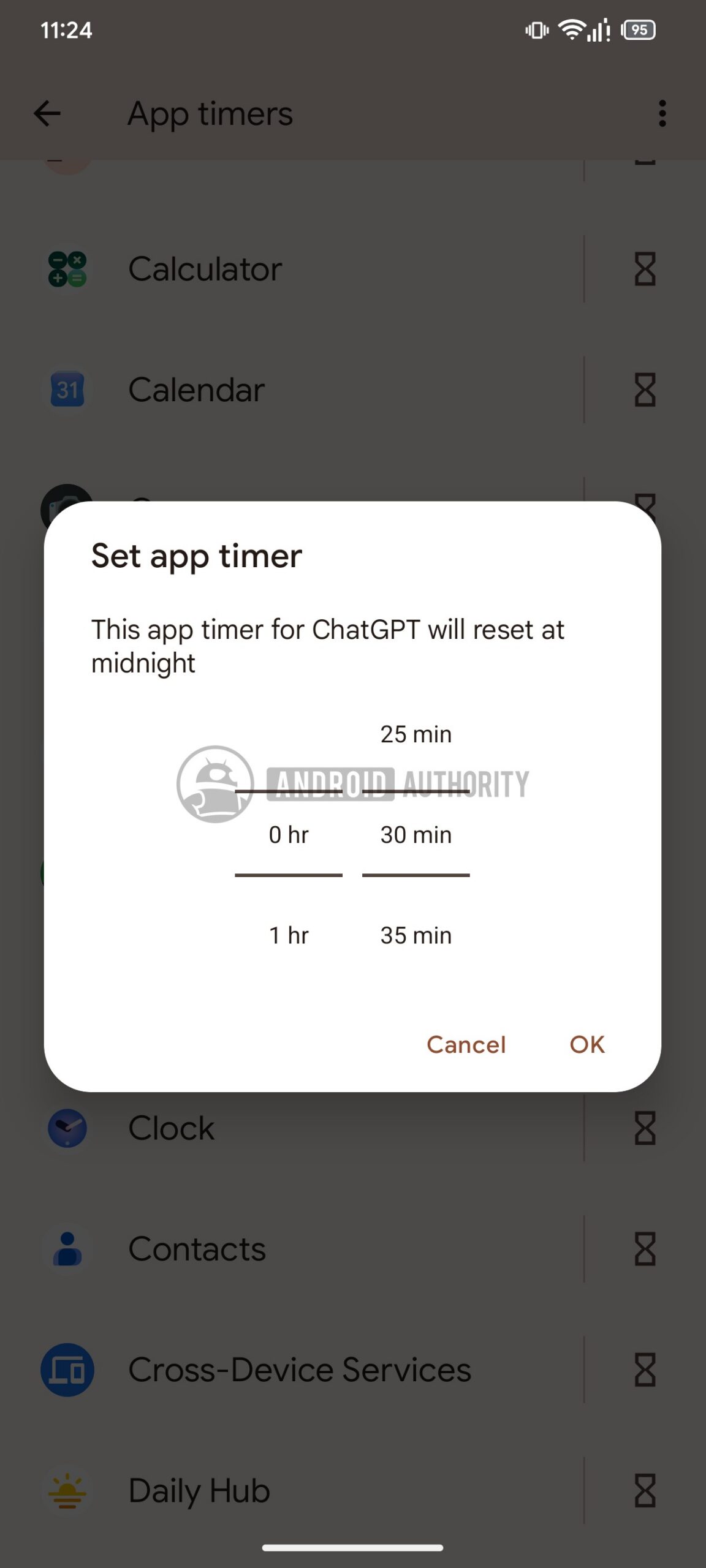 Digital wellbeing app timers old 2