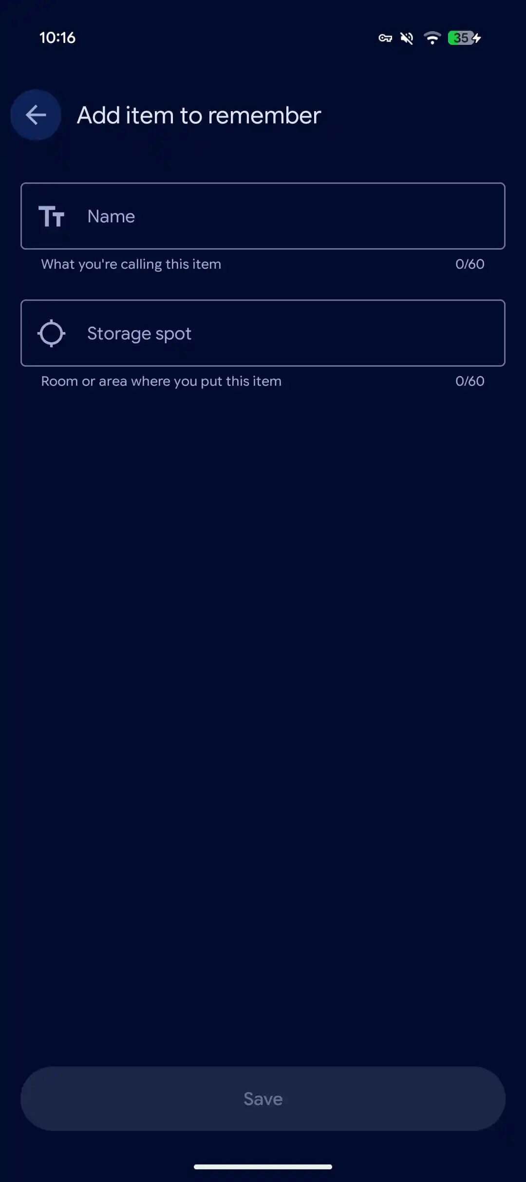 Find Hub Remembered tab 1
