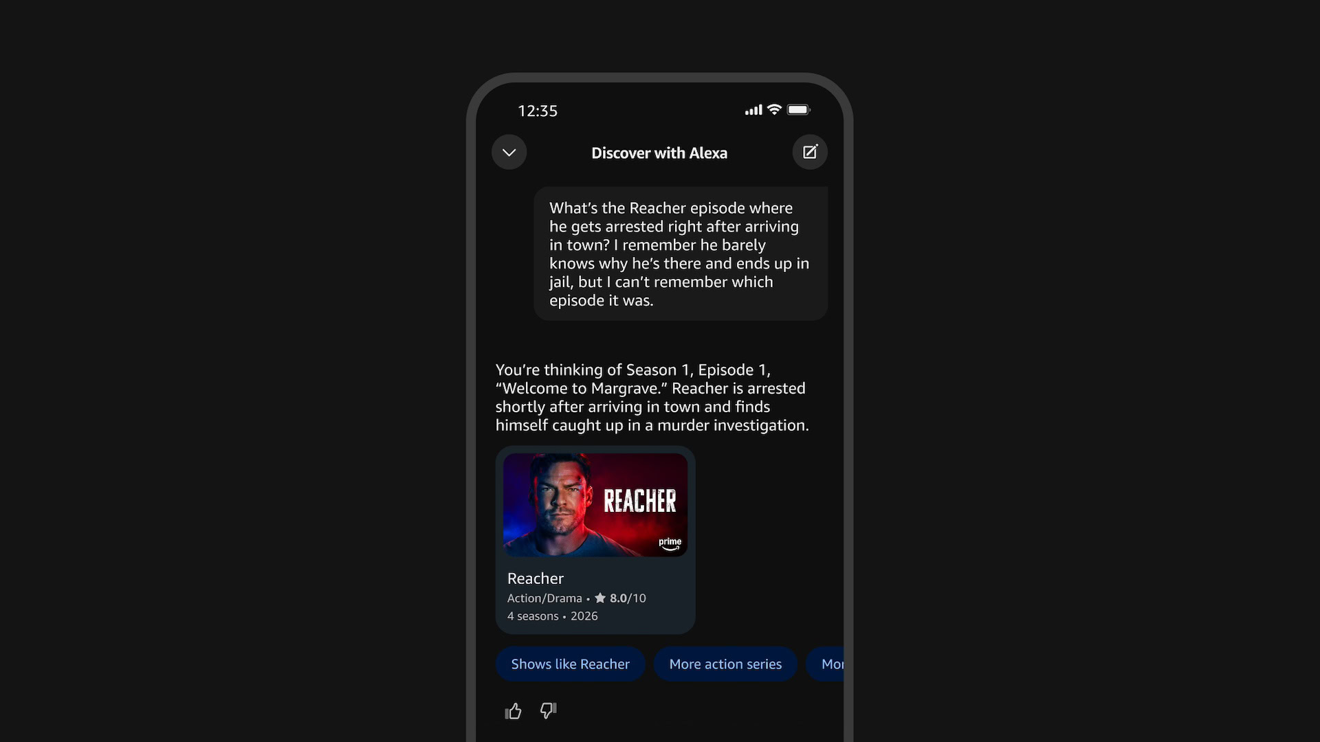 Fire TV Mobile App Q&amp;A (Reacher) 2000x1125