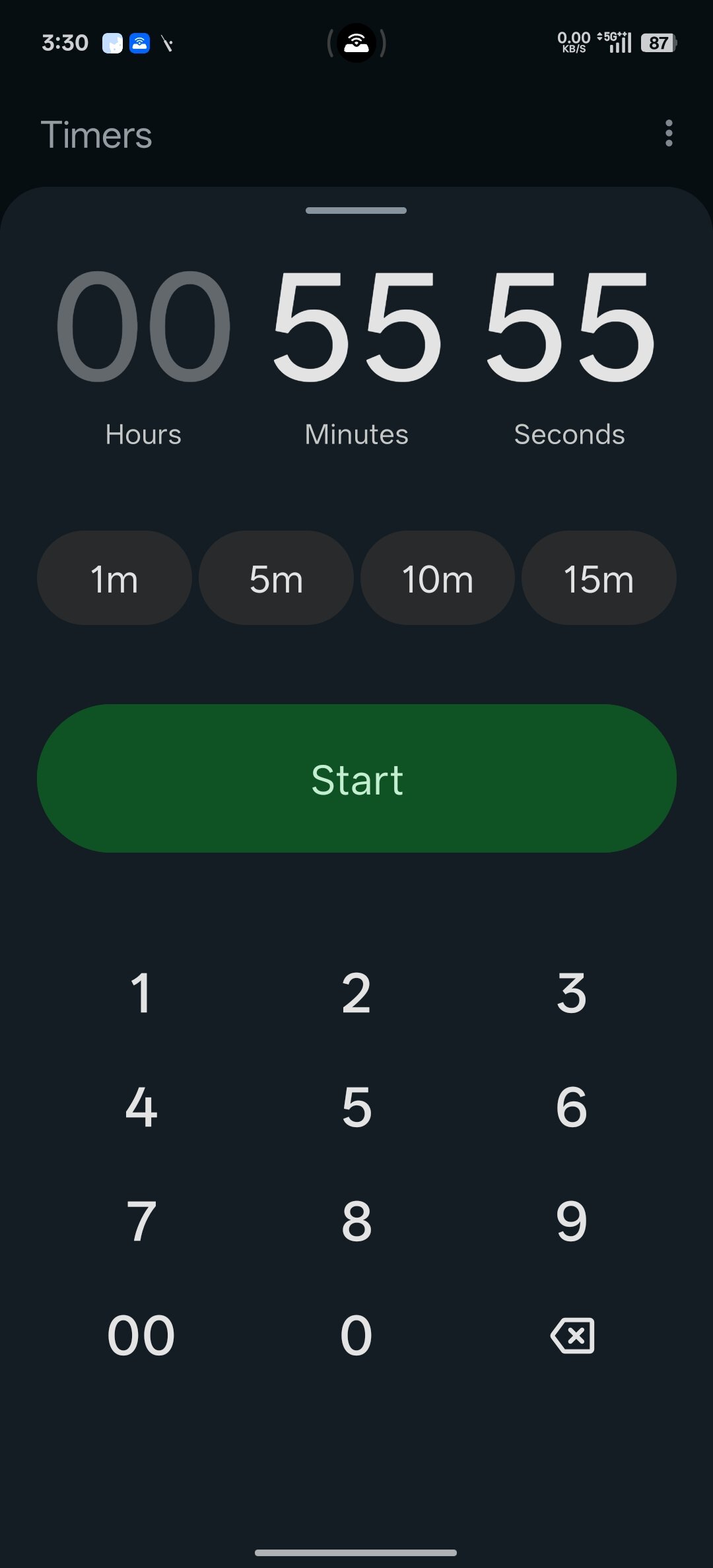 Google Clock new timer UI 2