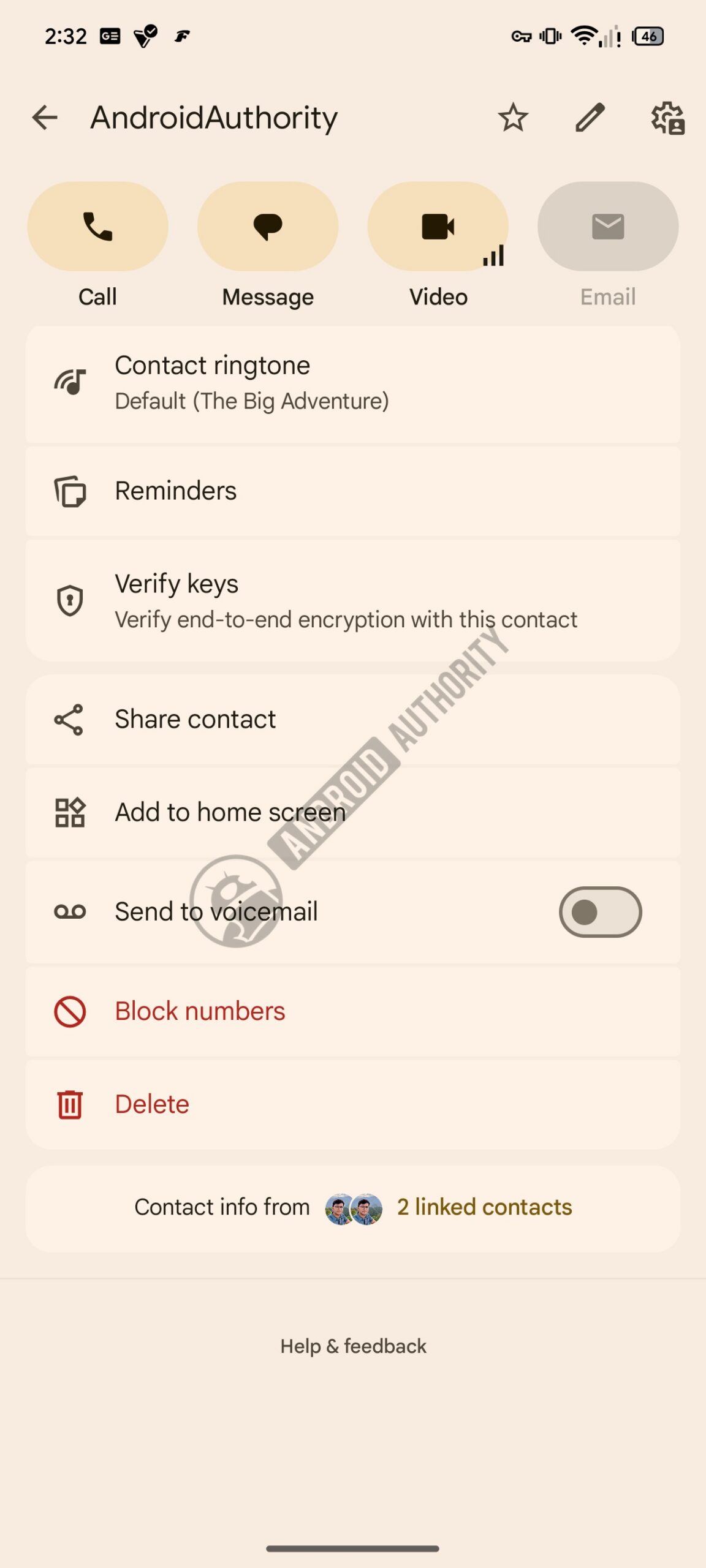 Google Contacts Calling Cards vcf 1