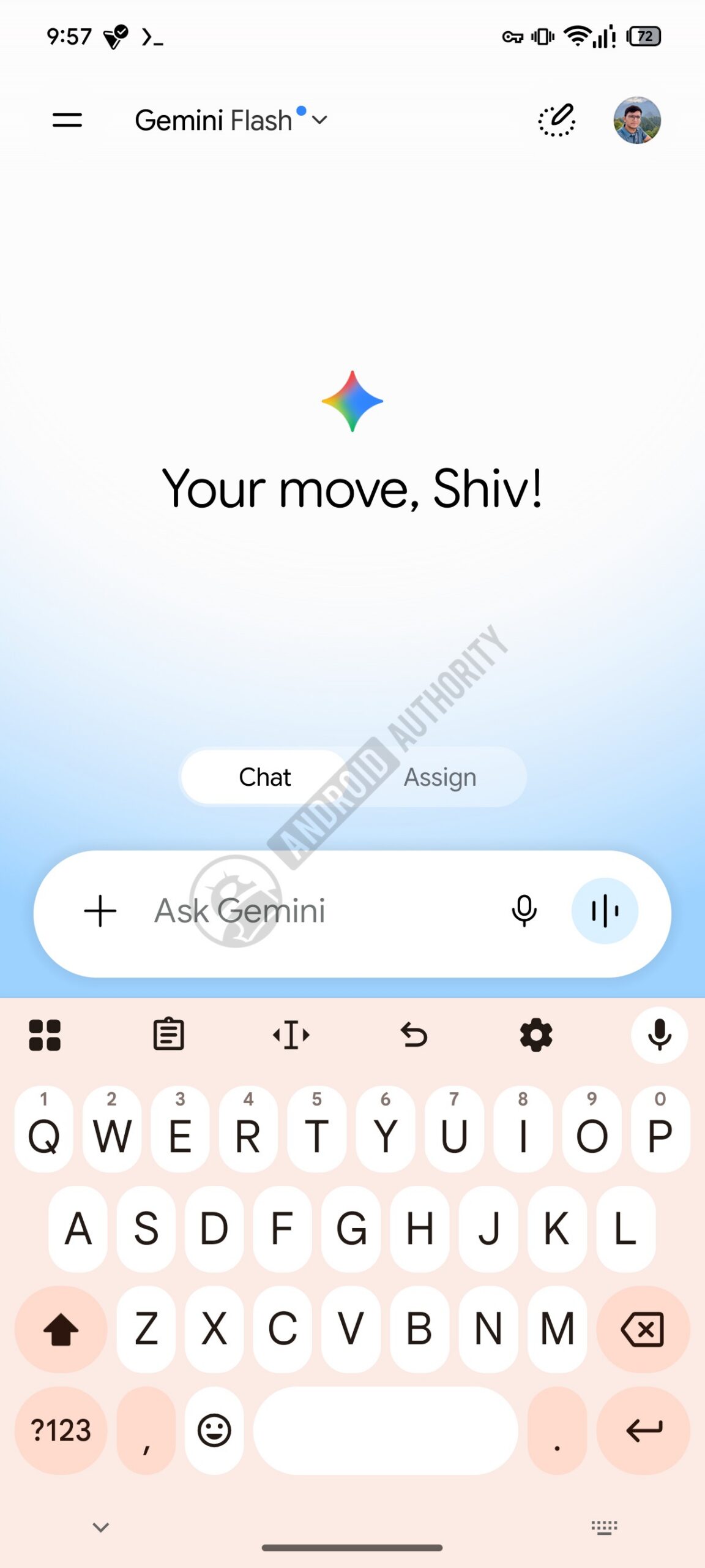 Google Gemini chat assign buttons image 1 watermarked