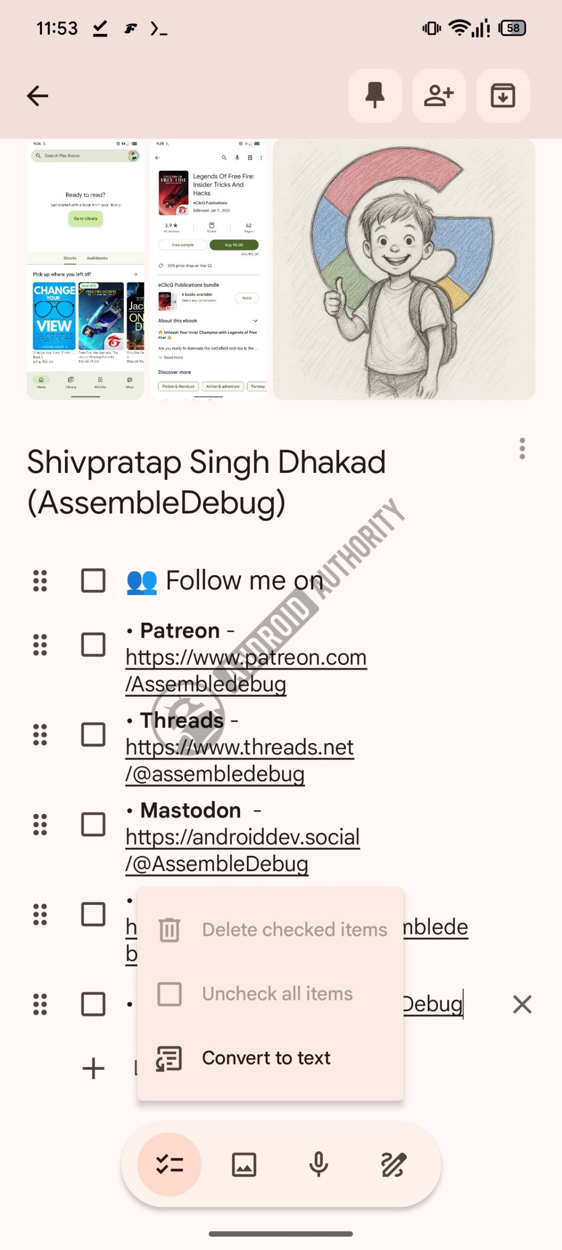 Google Keep new toolbar UI 2 watermarked