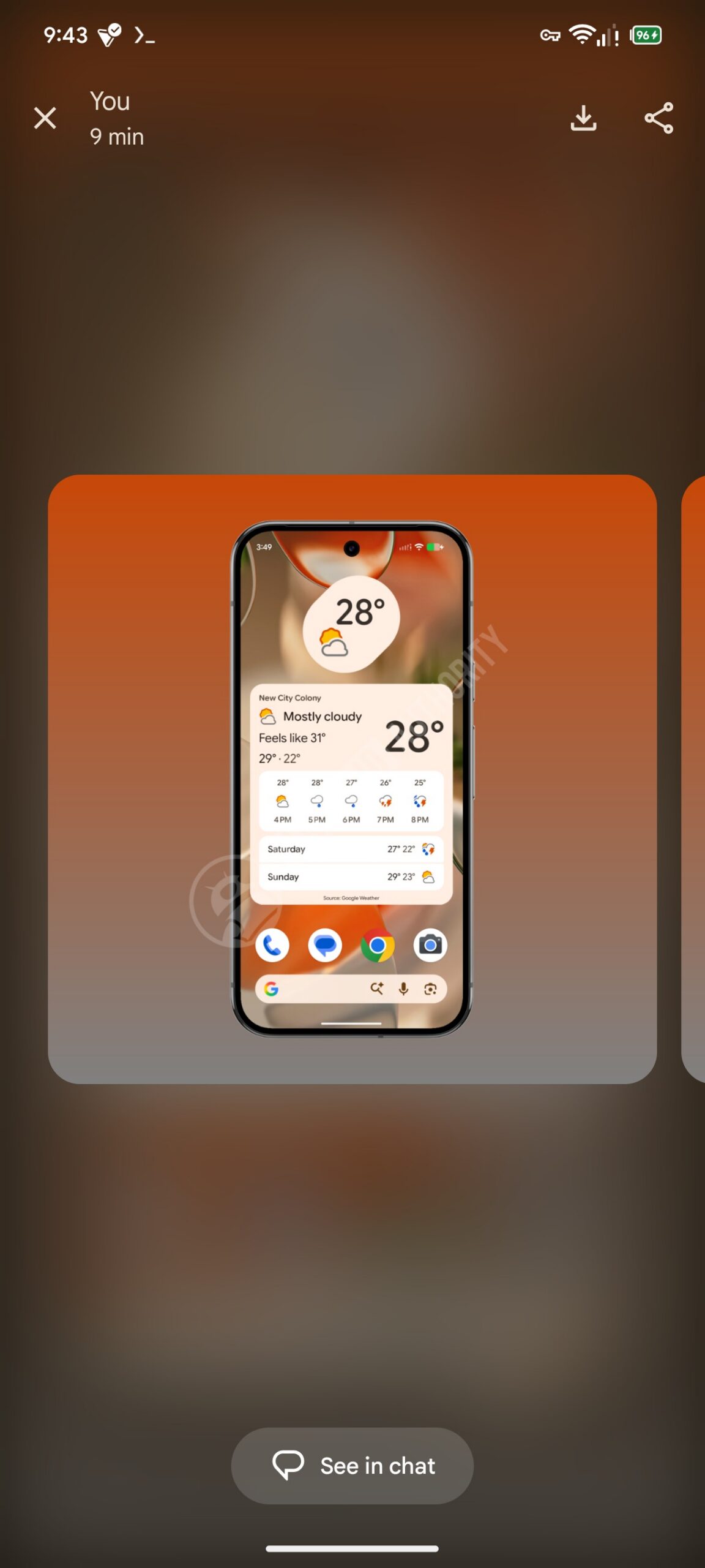 The new viewer lets you swipe between media from Search results