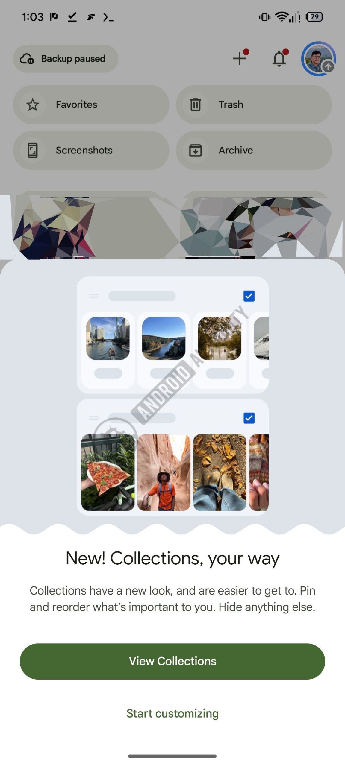 Google Photos Collections Upcoming AD watermarked
