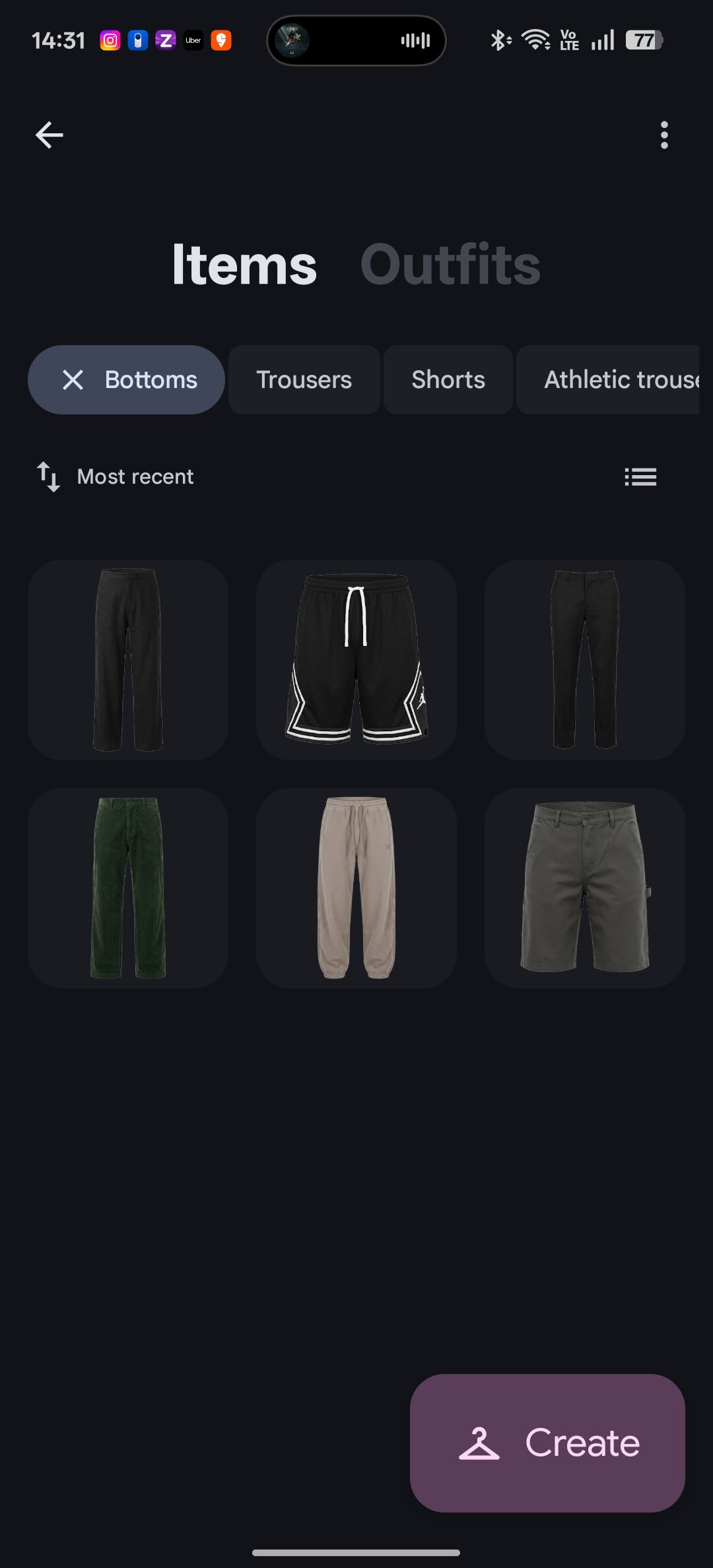 Google Photos wardrobe items