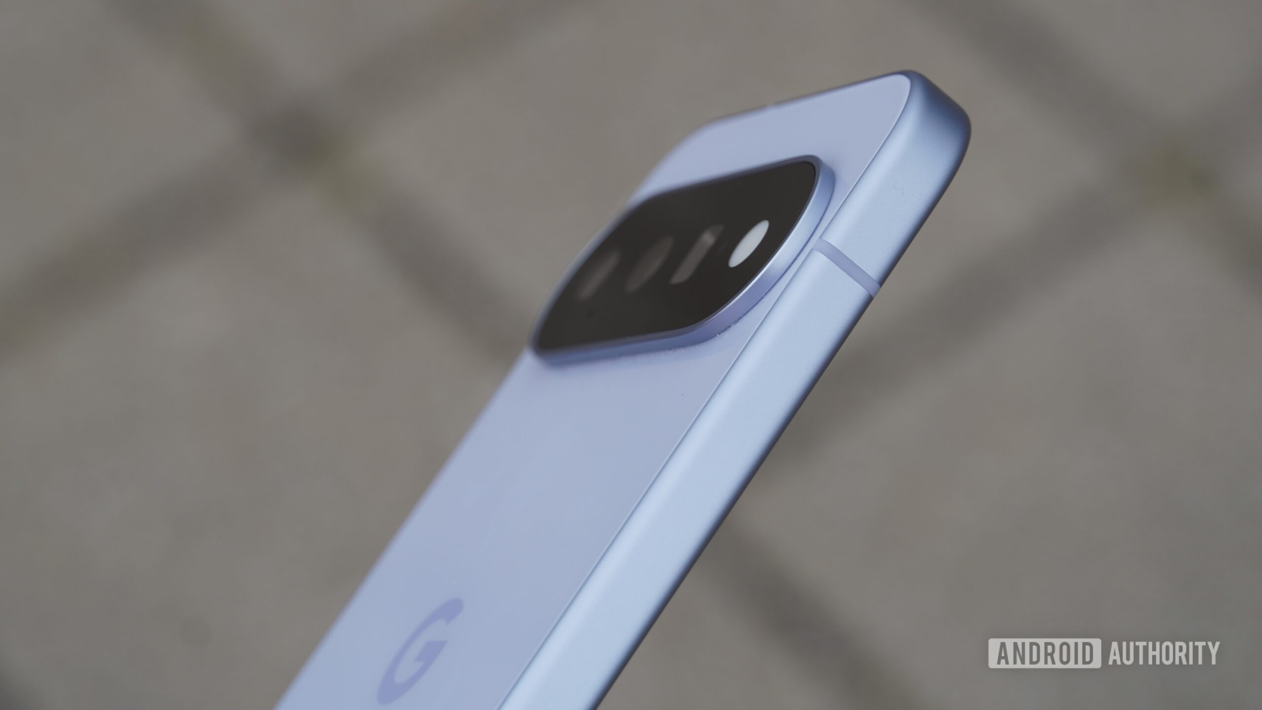 A side view of the slimmer camera bar on the Pixel 11.