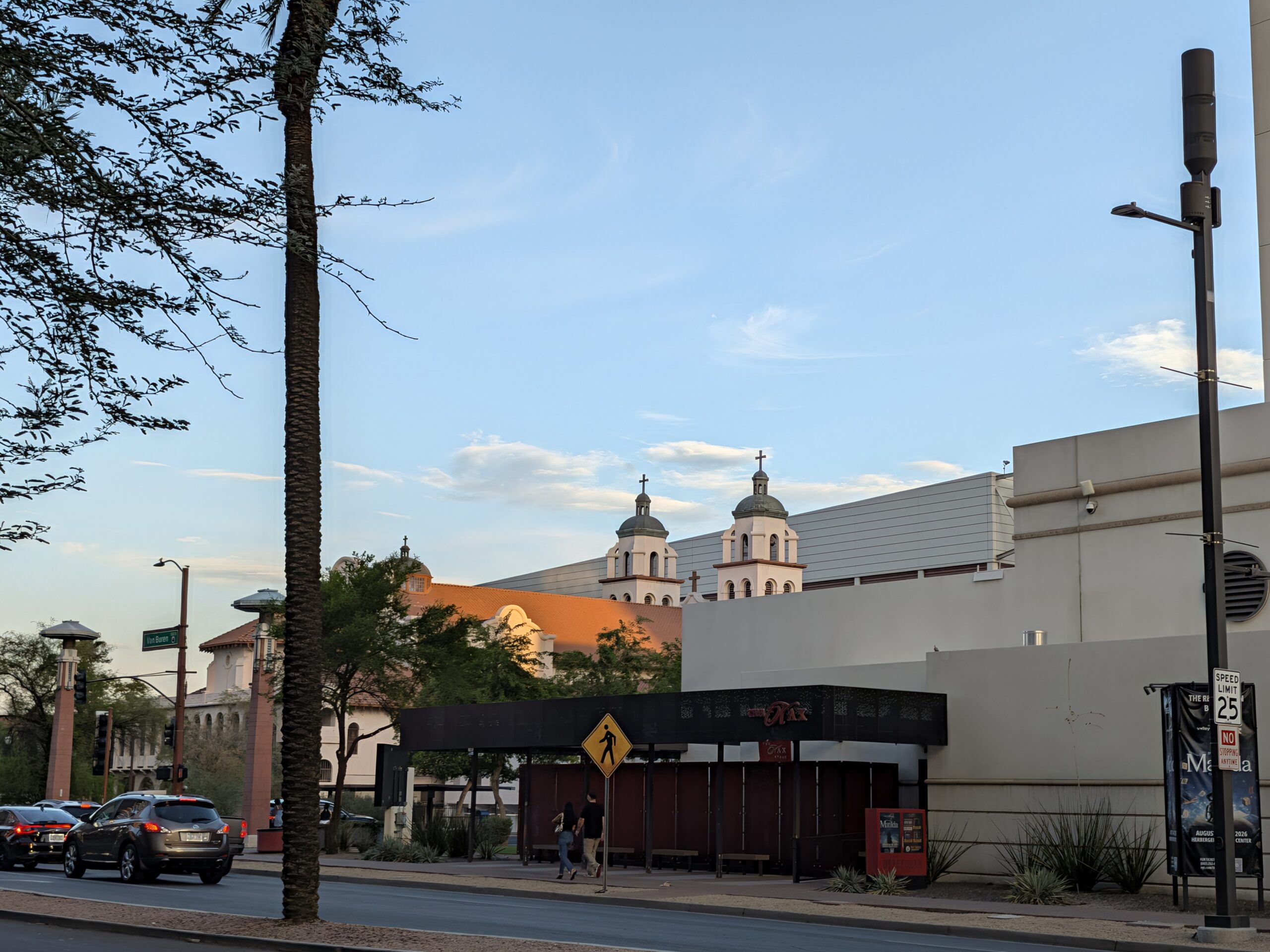 A landscape shot of a church as captured by the Pixel 11 camera at 2x zoom.