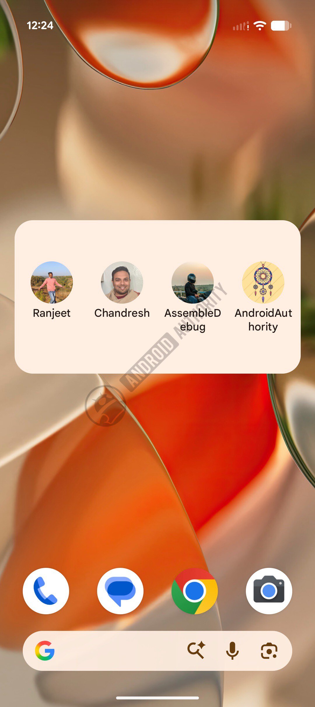 Google Pixel VIP widget Old VIP widget watermarked