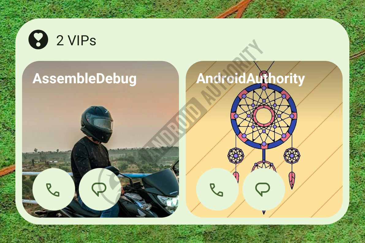 Google Pixel VIP widget 1
