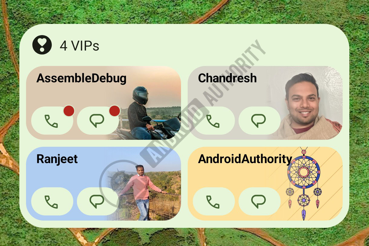 Google Pixel VIP widget 2