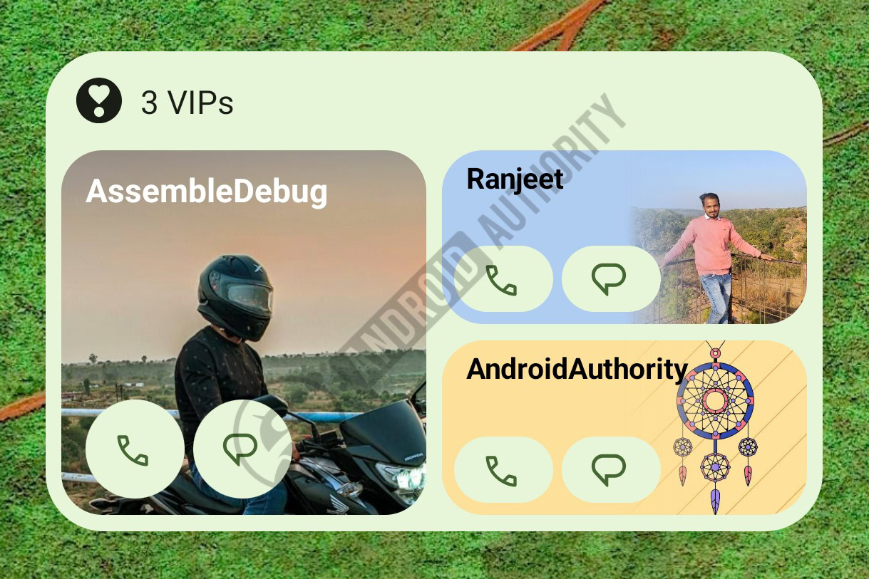 Google Pixel VIP widget 3