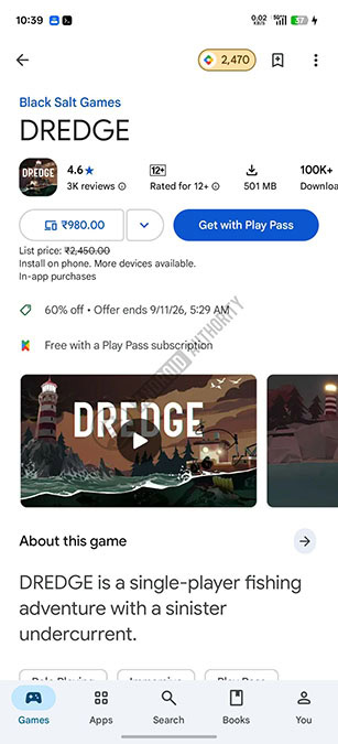 Google Play Store paid games UI new UI image 1 watermarked