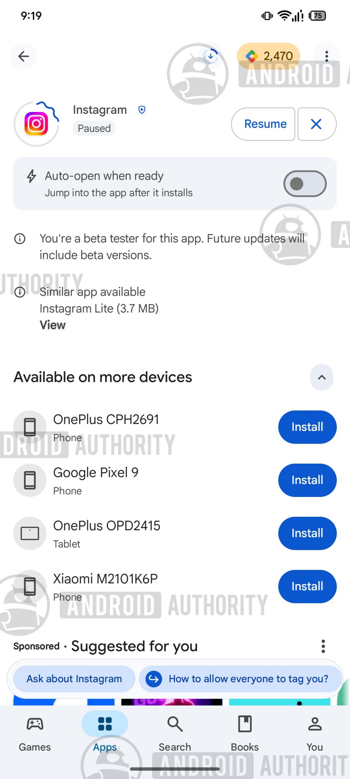 Google Play Store pause and resume downloads image 4 watermarked