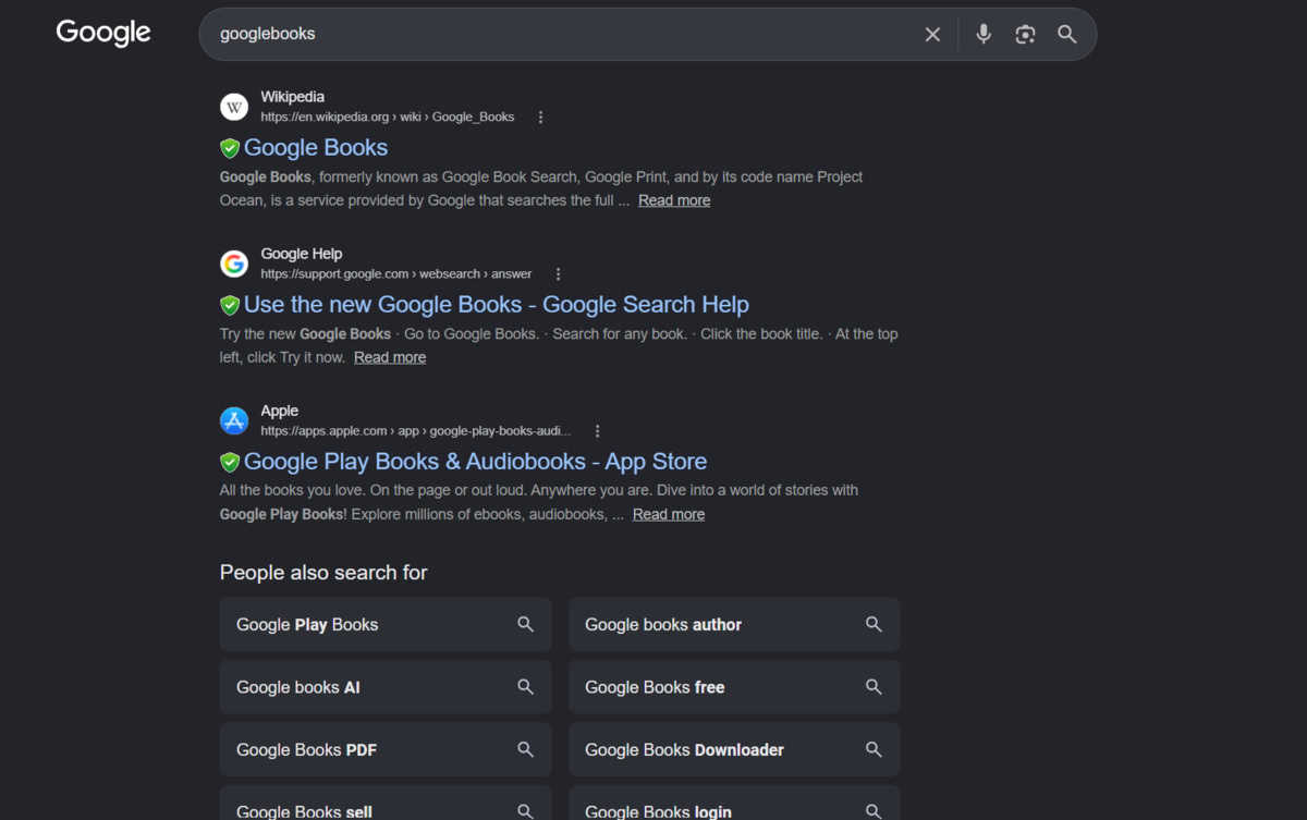Google Search for Googlebooks 3