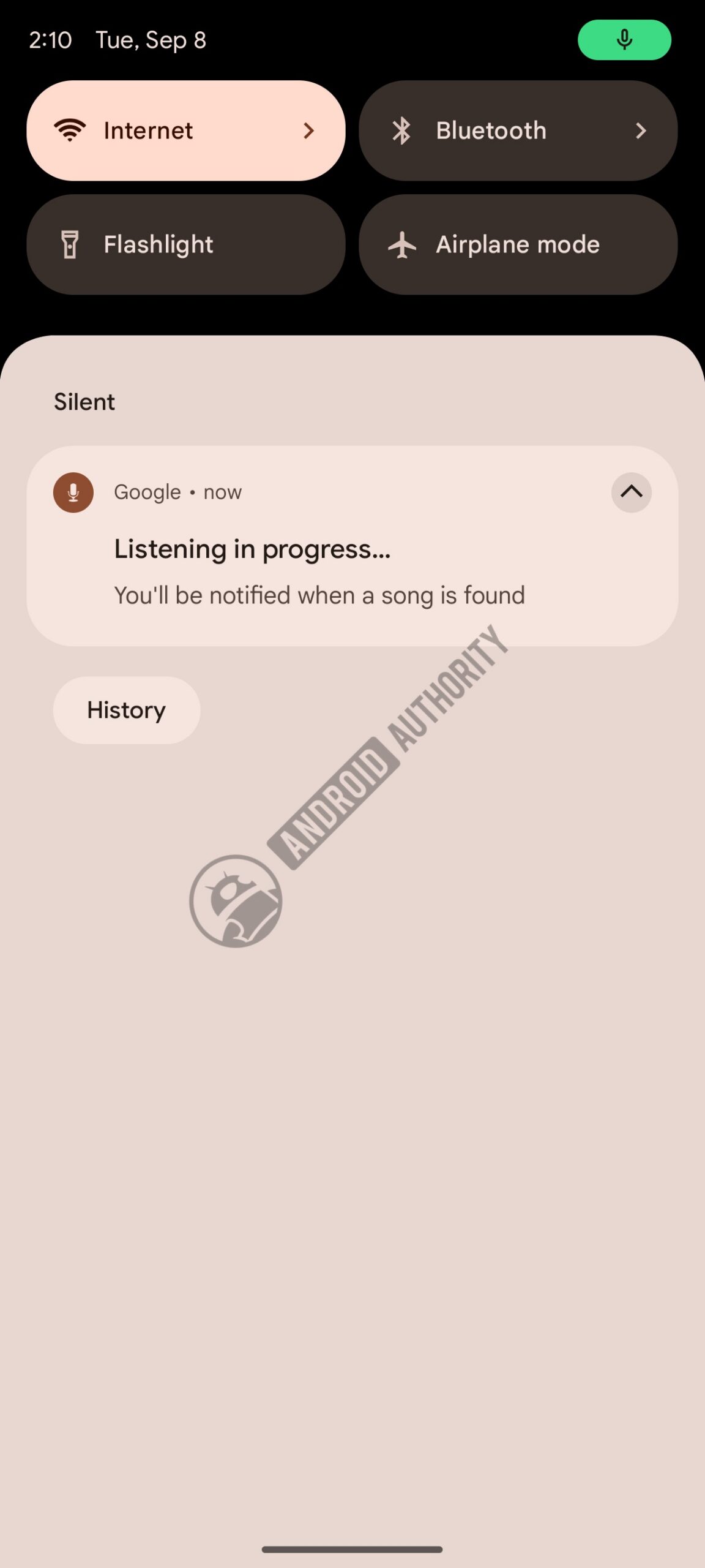 Google Song Search Notification In Progress watermarked