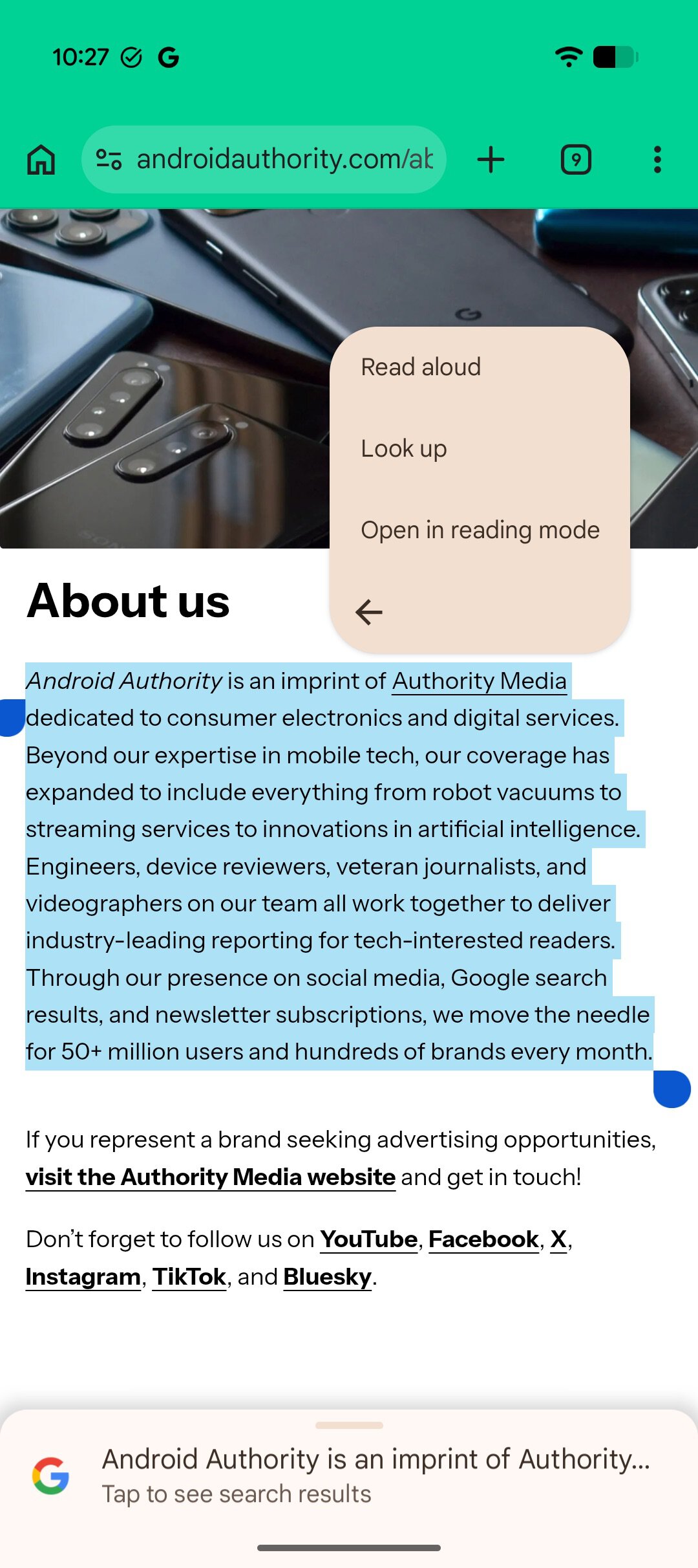 Googlebook Look Up app