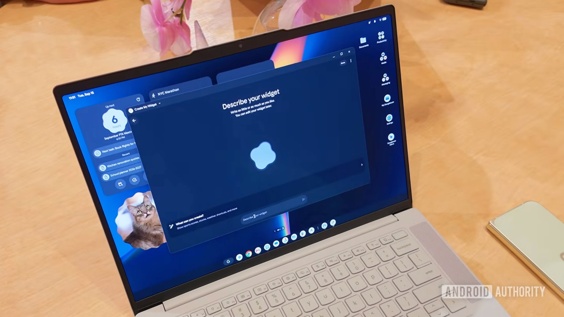 Googlebook create my widget