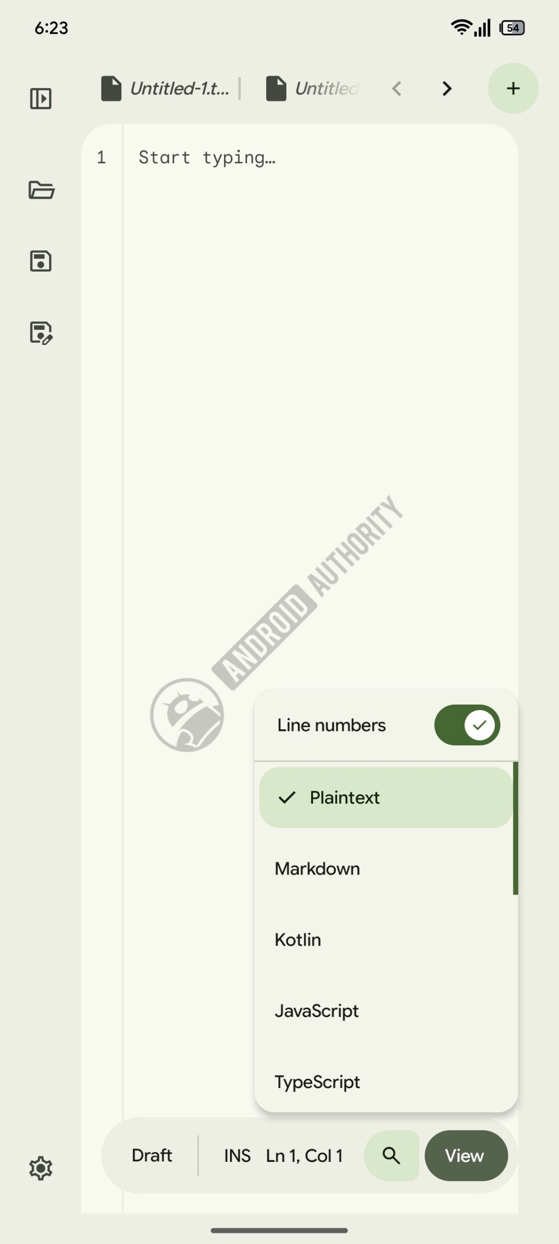 Googlebooks text editor android phone AD 1 watermarked