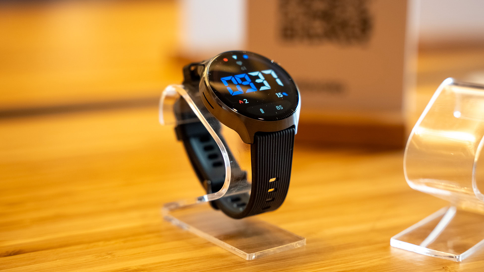 Moto Watch Ultra on a table Moto Watch Ultra on a table