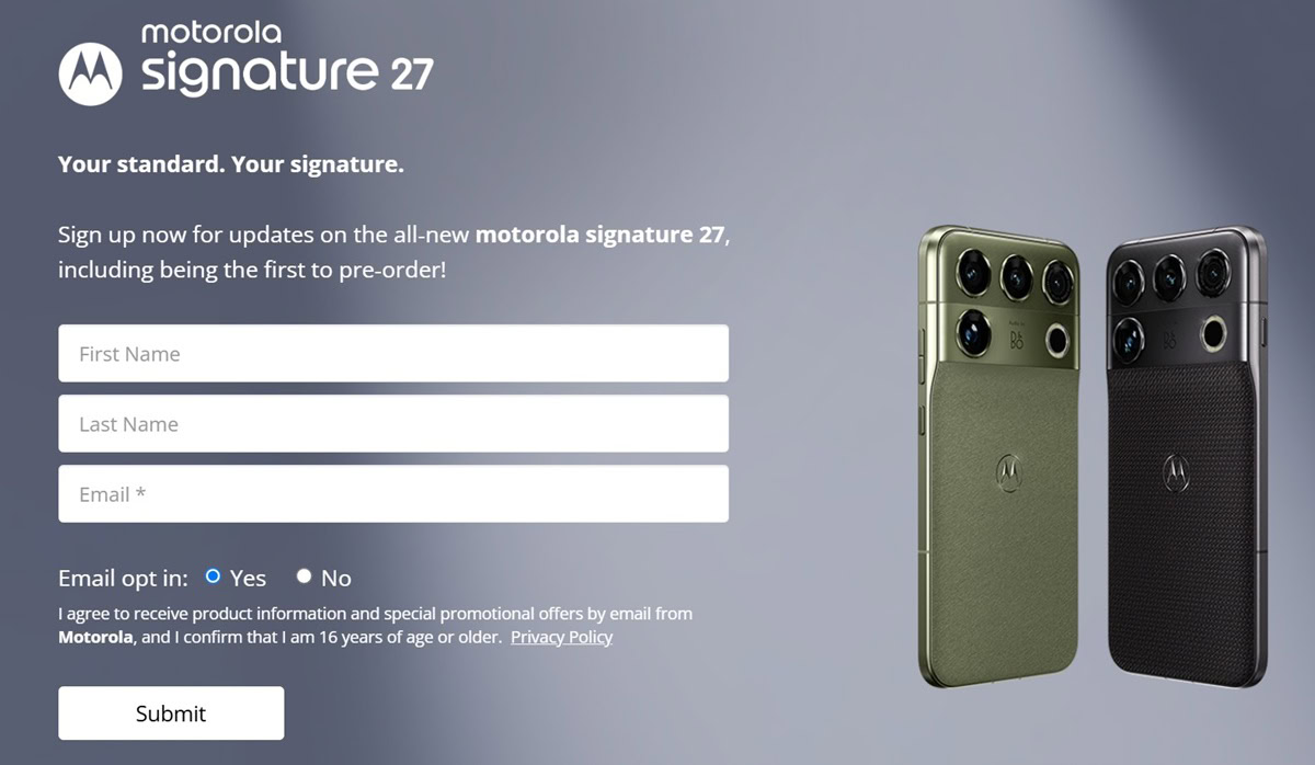 Motorola Signature 27 registration open in the US Motorola-Signature-27-registration-open-in-the-US