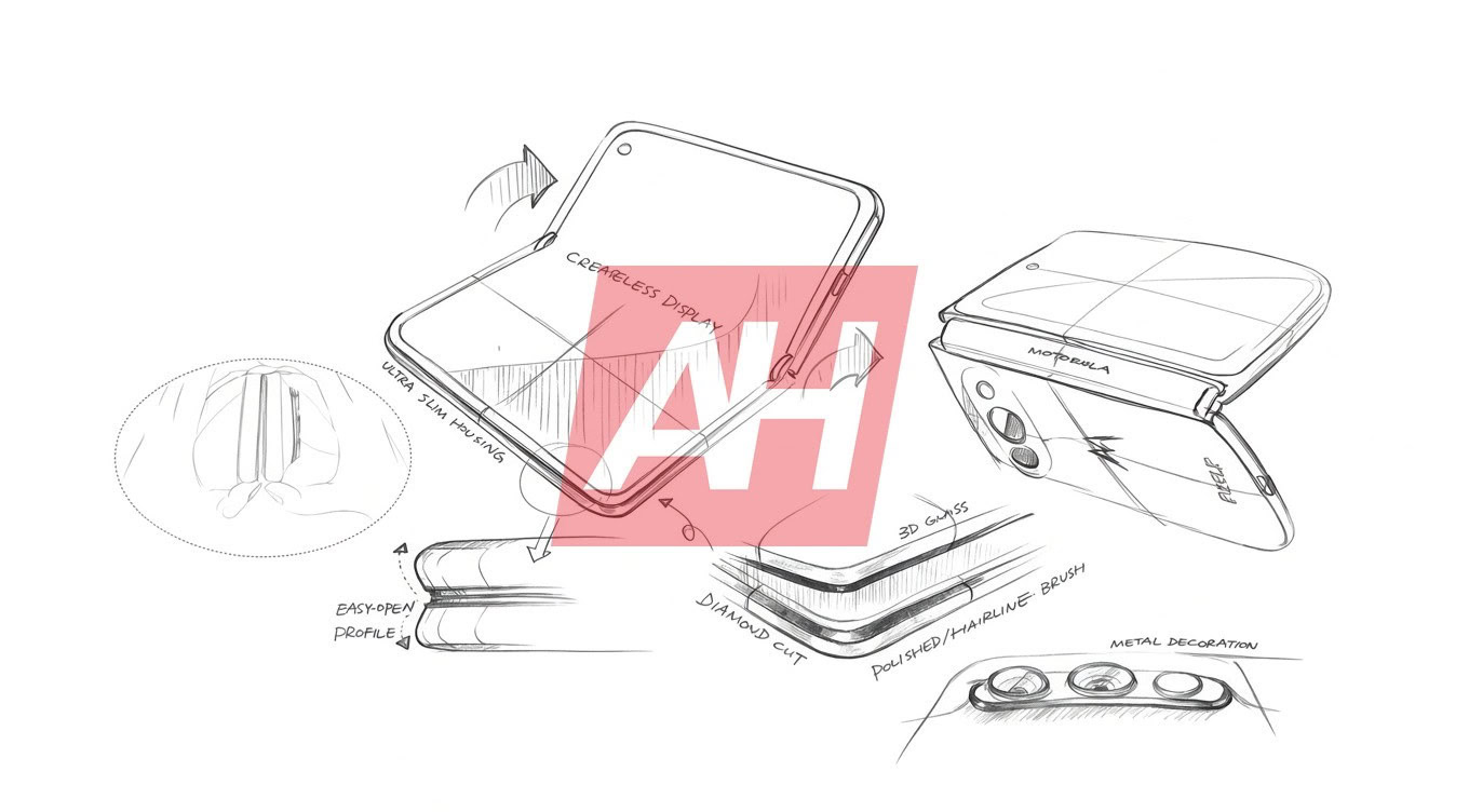 Motorola wide foldable sketch leak 1