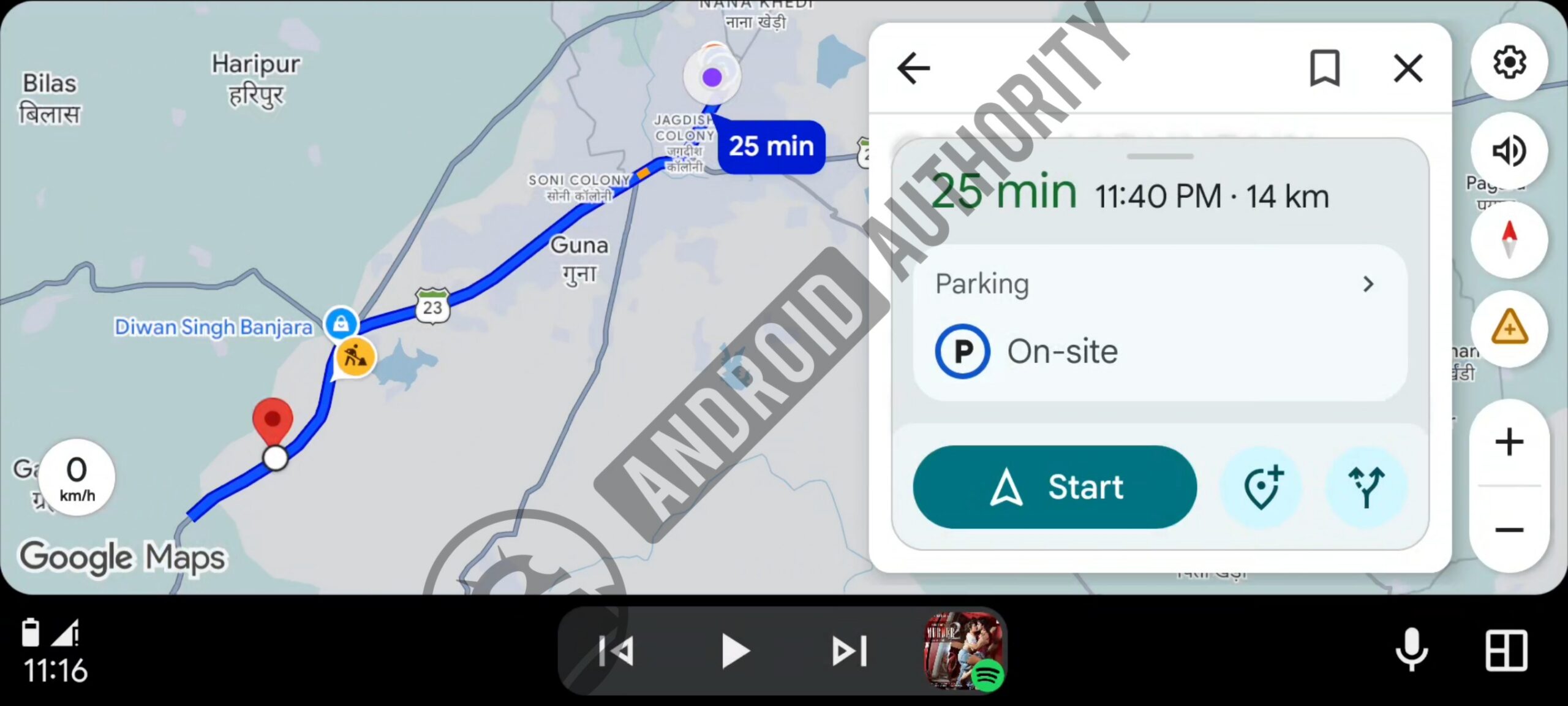 New Google Maps UI in Android Auto 4