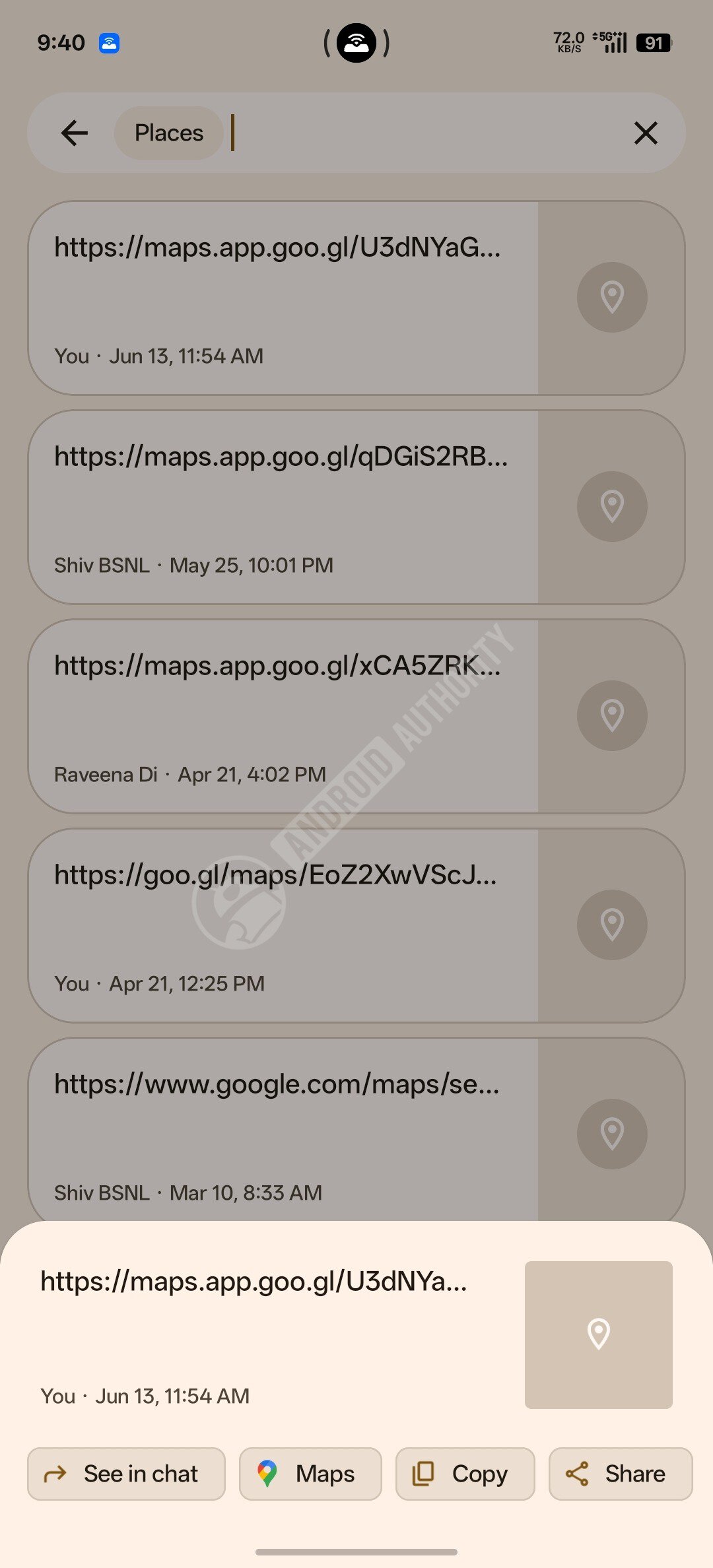 Old-Google-Messages-UI-for-Places-section