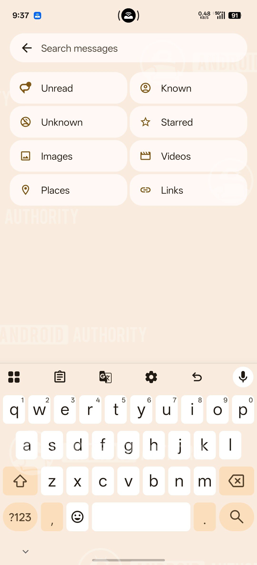 Old-Google-Messages-search-UI